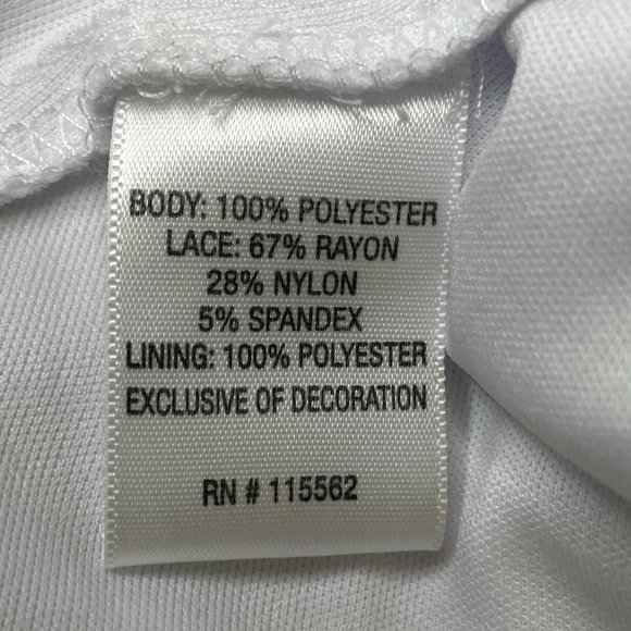 DISNEY ALICE THROUGH THE LOOKING GLASS WHITE LACE TRIM ROMPER LARGE - Picture 10 of 10